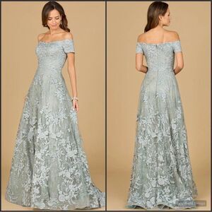 LARA Off the Shoulder A Line Gown Dress